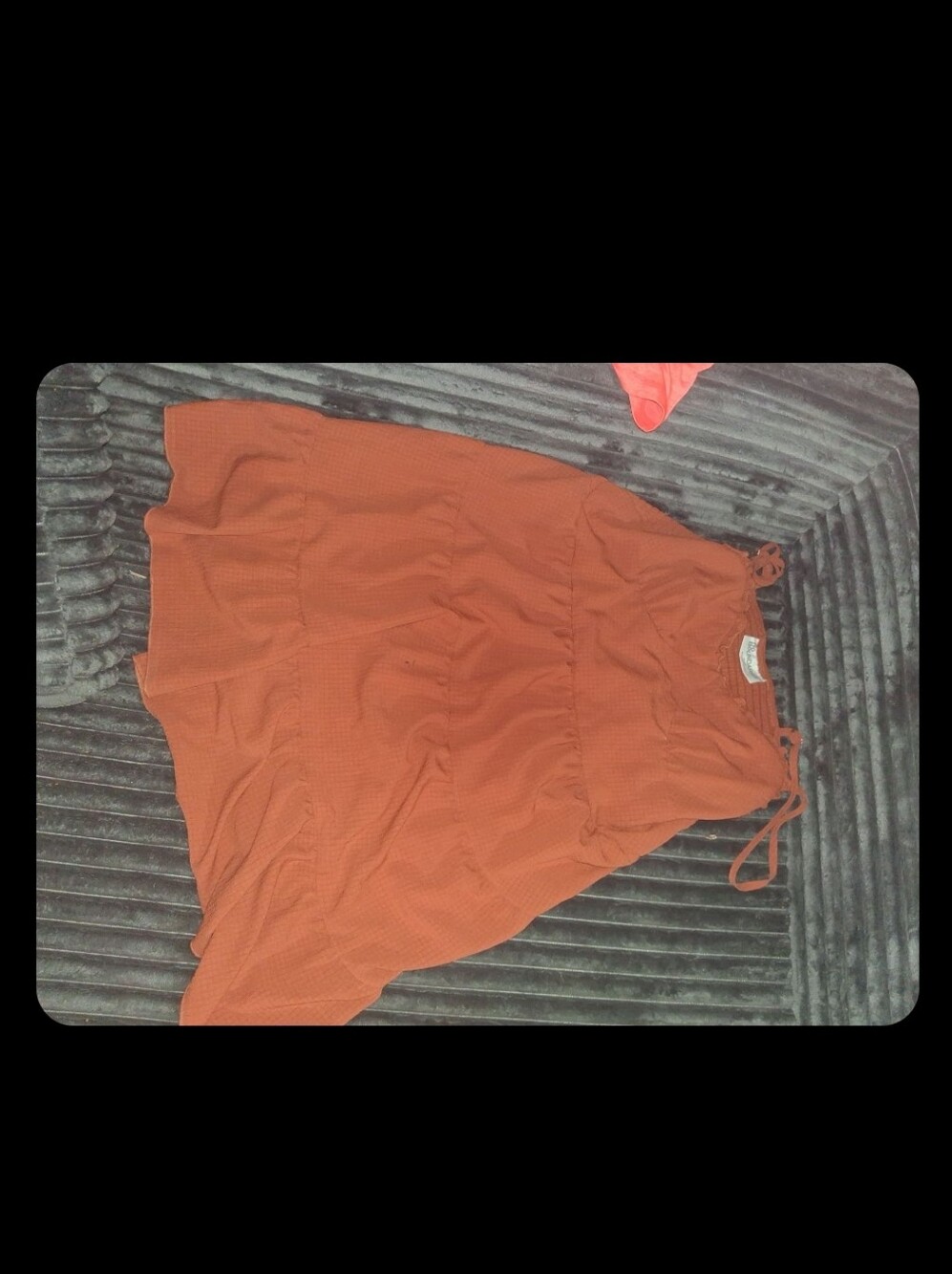 Rust Orange Tiered Women's Dress - Lightweight Summer Style